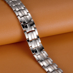 Steel Geranium Magnetic Therapy Bracelet