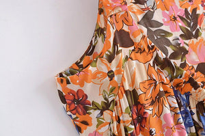 Vintage Women Bohemian Flower Dress - The Trendy