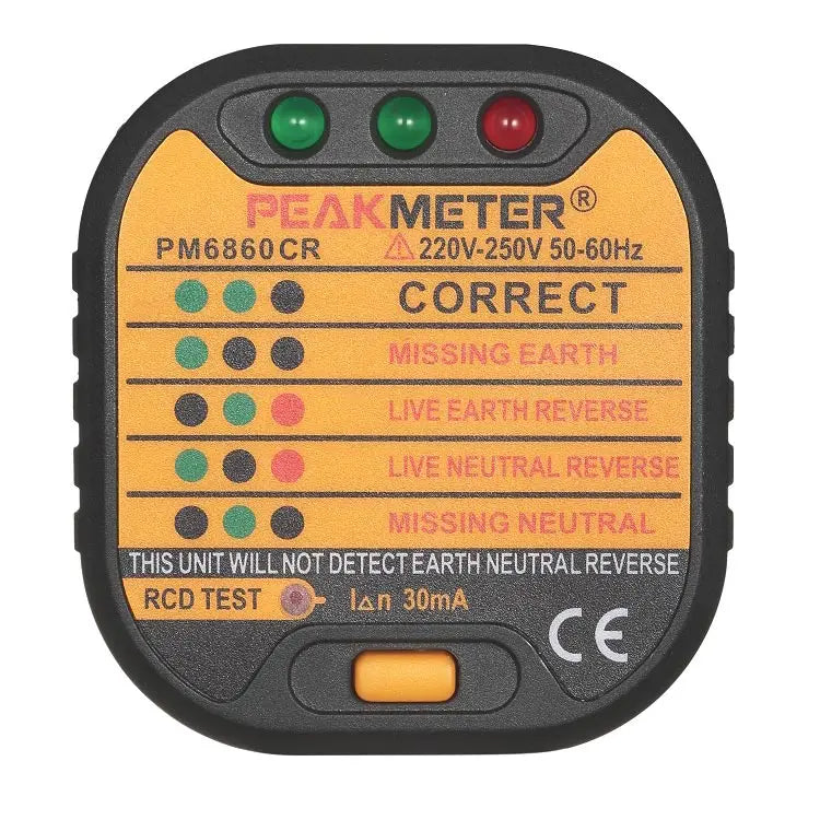 Earth grounding socket tester