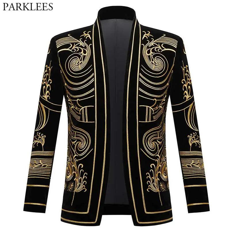 Luxury Gold Baroque Blazer - The Trendy