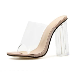 Doxia Women Clear Pumps High Heels - The Trendy