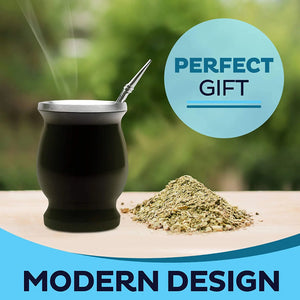 Yerba Mate Gourd Cup Bombilla
