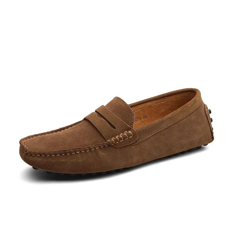 Men's Leather Suede Moccasins Loafers