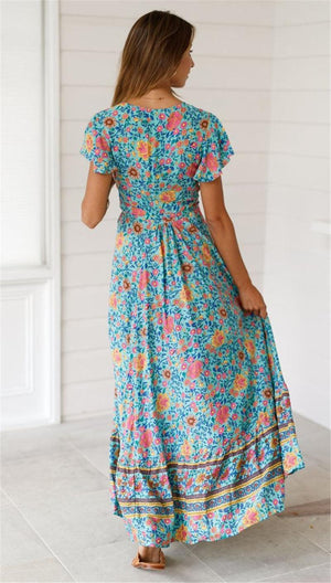 Summer Boho Maxi Dress - The Trendy