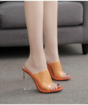 Doxia Women Clear Pumps High Heels - The Trendy