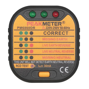 Earth grounding socket tester