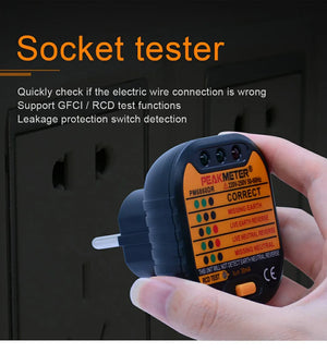 Earth grounding socket tester