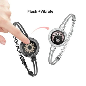 Long Distance Couple Light up and Vibrate Bracelets