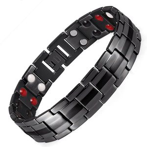 Steel Geranium Magnetic Therapy Bracelet