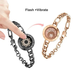 Long Distance Couple Light up and Vibrate Bracelets