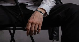 Titanium Hematite Magnetic Therapy Bracelet