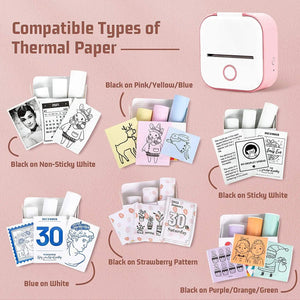Sticker Thermal Printer Paper Labels - The Trendy