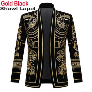 Luxury Gold Baroque Blazer - The Trendy