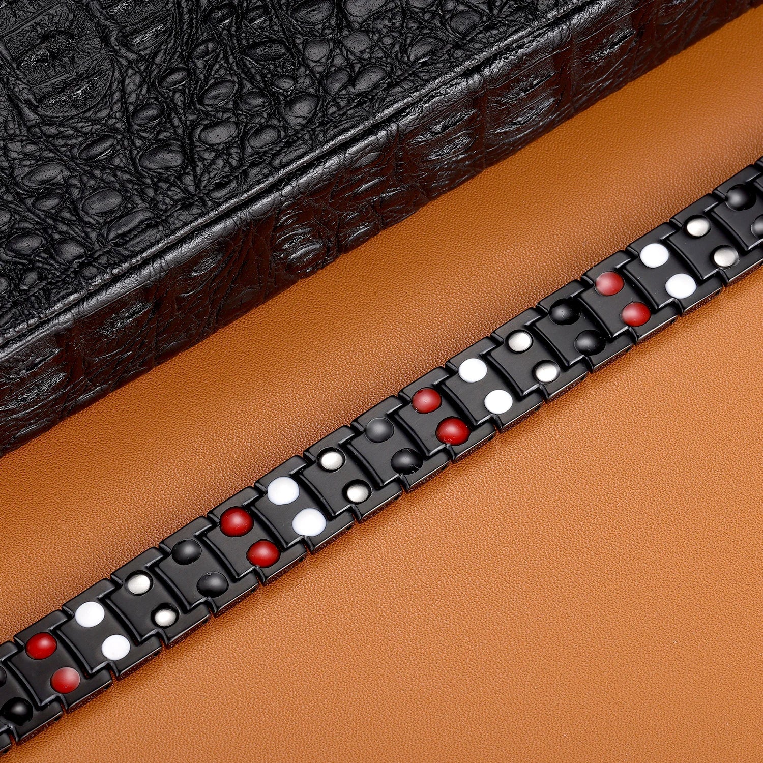 Steel Geranium Magnetic Therapy Bracelet