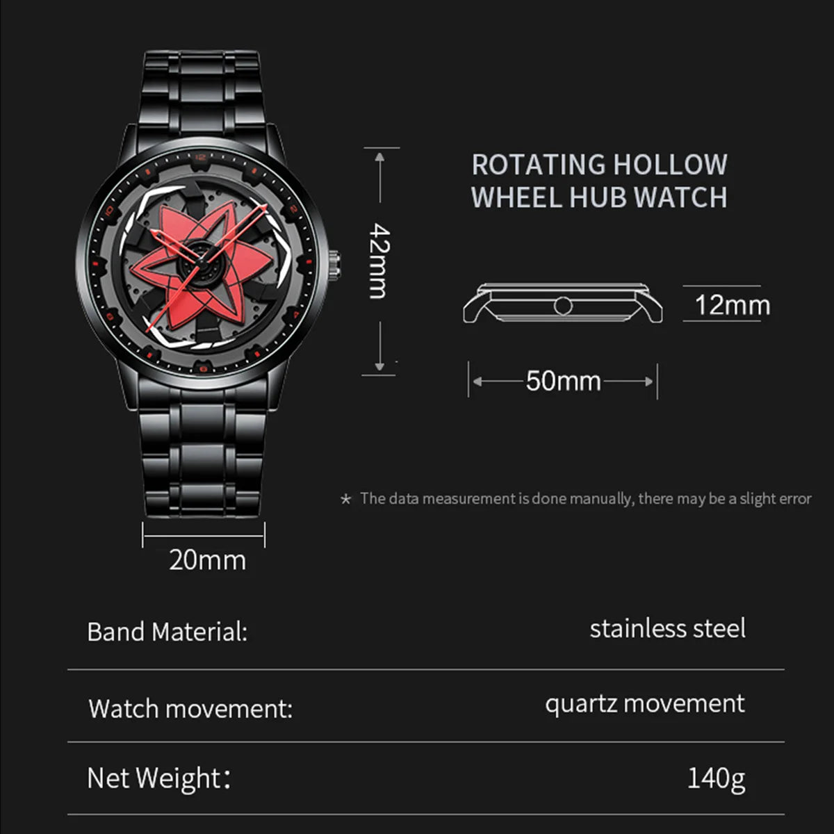 Sasuke Uchiha Sharingan Spinning Watch