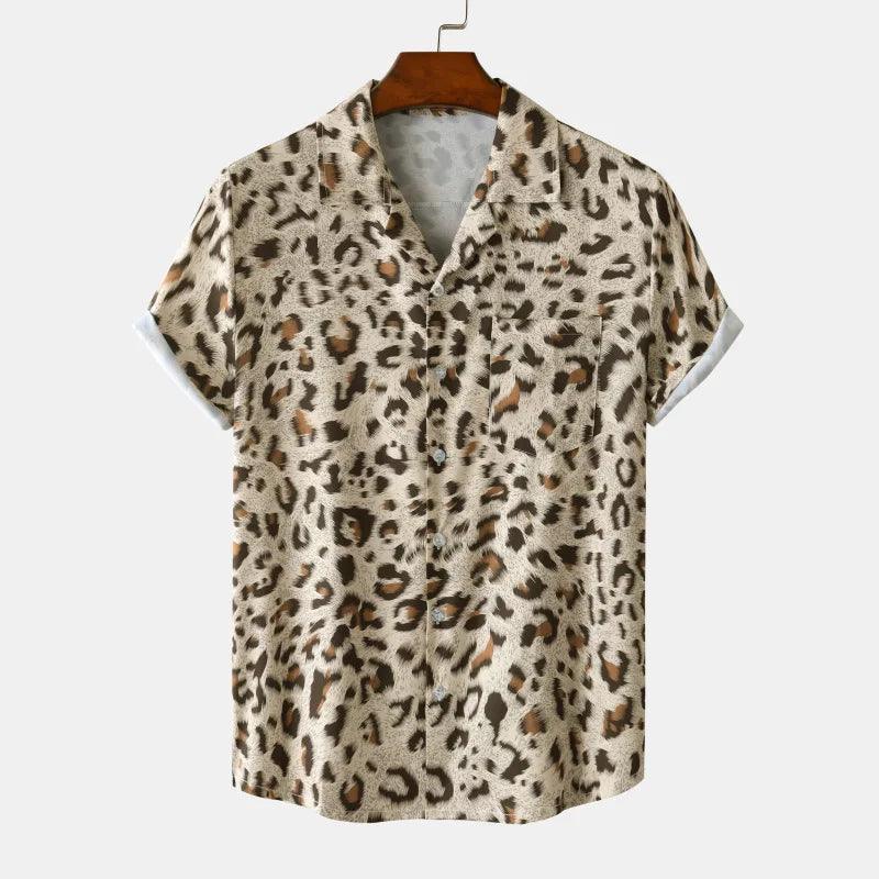 Leopard Spots Men Hawaiian Shirt - The Trendy