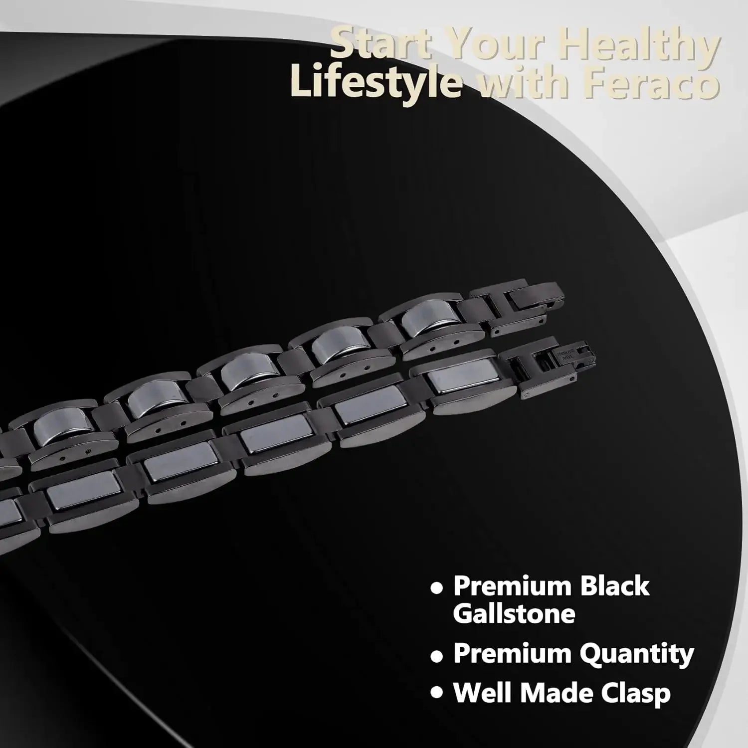 Titanium Hematite Magnetic Therapy Bracelet