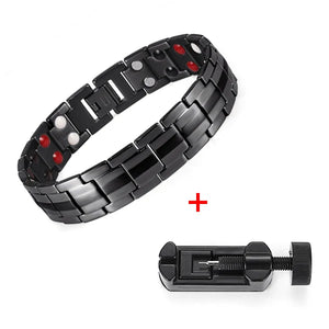 Steel Geranium Magnetic Therapy Bracelet