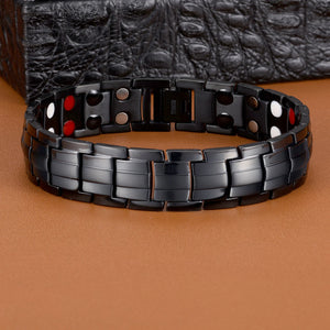 Steel Geranium Magnetic Therapy Bracelet