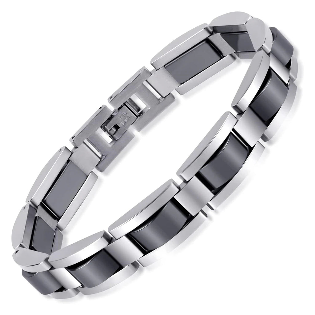 Titanium Hematite Magnetic Therapy Bracelet