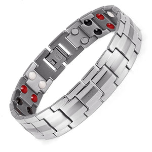 Steel Geranium Magnetic Therapy Bracelet