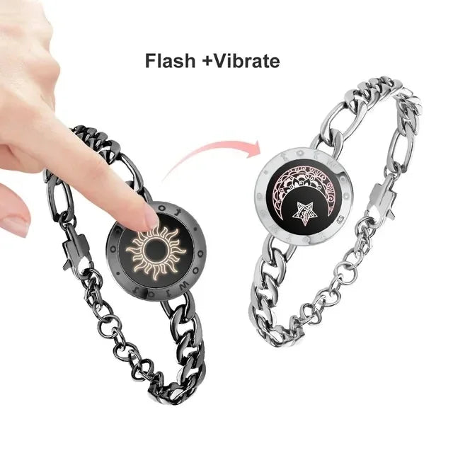 Long Distance Couple Light up and Vibrate Bracelets