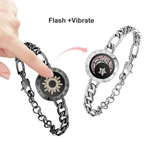 Long Distance Couple Light up and Vibrate Bracelets