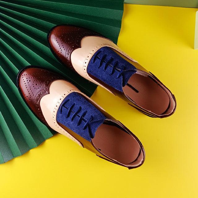 Women's multi colored oxford shoes hot sale