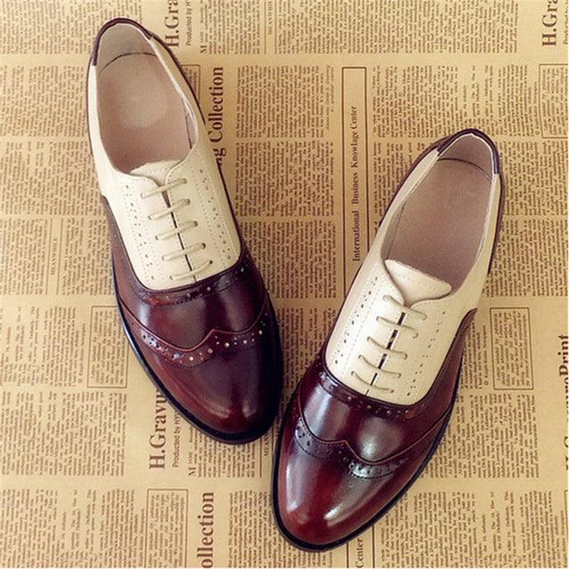 Steinmare Genuine Leather Oxford Shoes - The Trendy