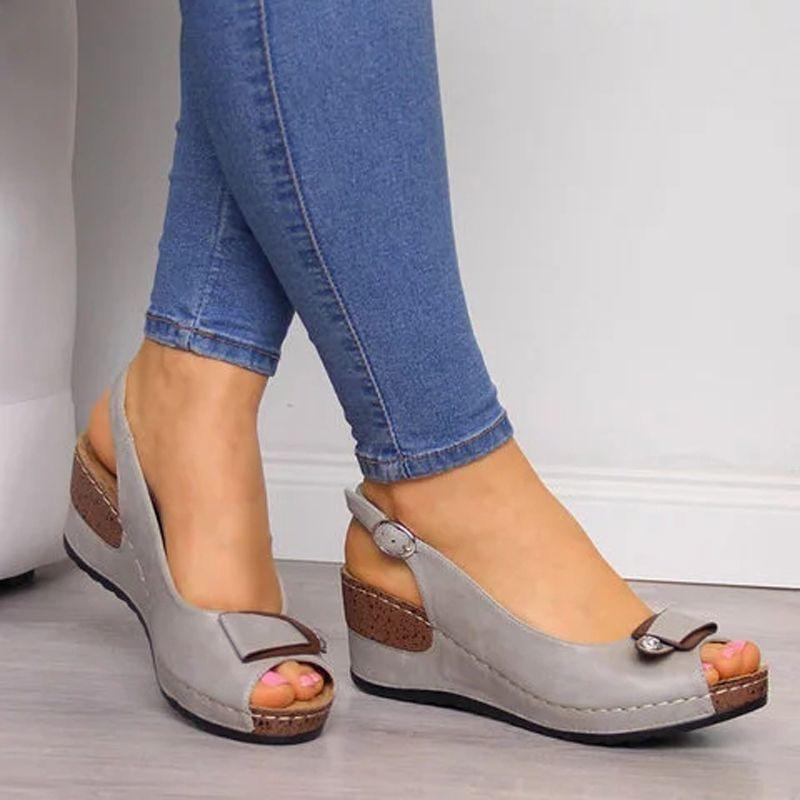 Sinnea Women Buckle Sandals - The Trendy