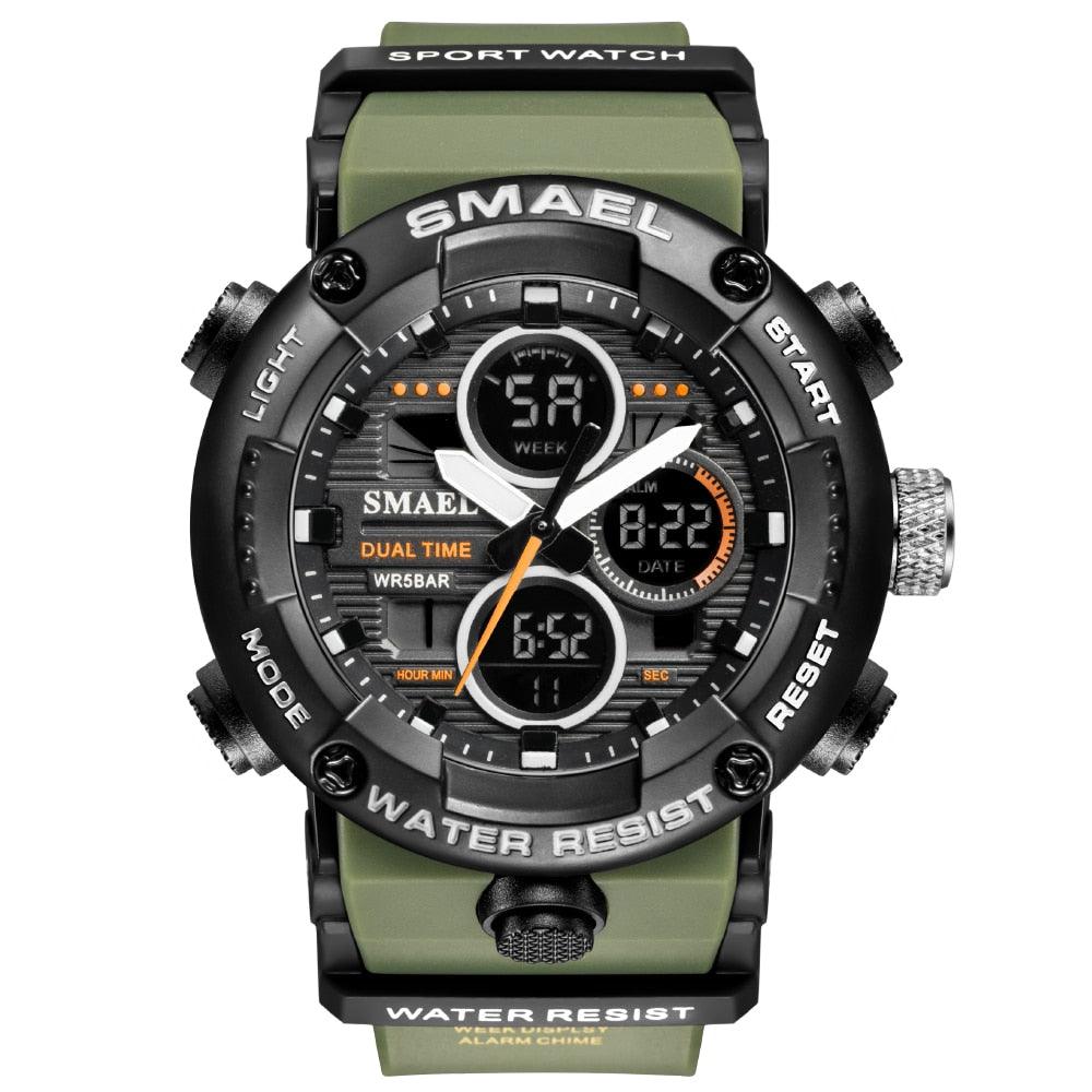 SMAEL Digital Watch for Men Cool Shock 50m Water Resistant Alarm Clock  reloj hombre Military Sport Quartz Watches часы мужские - AliExpress