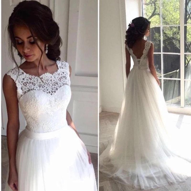 Marnie Long Wedding Dress - The Trendy