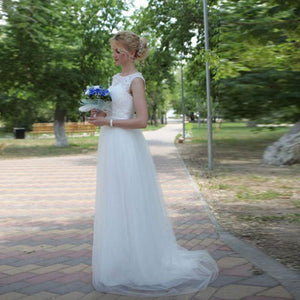 Varnie Long Wedding Dress - The Trendy