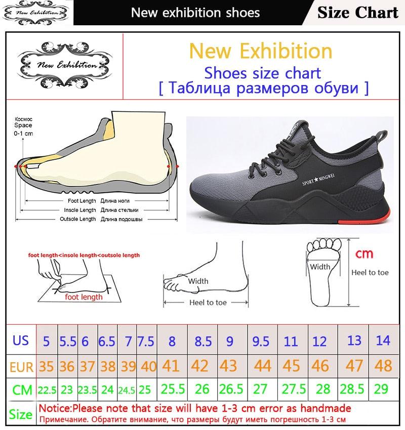 Guyisa Men Steel Toe Cap Work & Safety Shoes - The Trendy