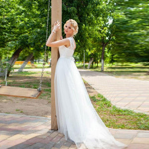 Varnie Long Wedding Dress - The Trendy