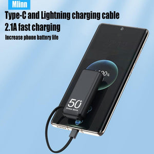 Portable Power Bank 5000mAh with Cable - The Trendy