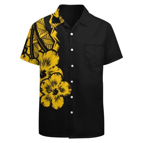 yellow and black mens shirts