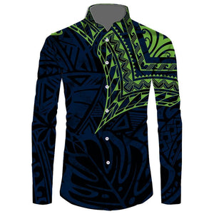 Polynesian Long Sleeve Island Shirts - The Trendy