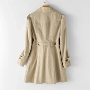 Women Mid-Long Trench Coat - The Trendy