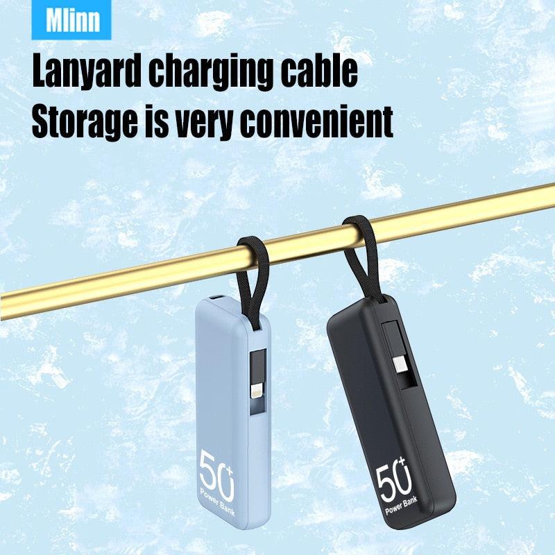 Portable Power Bank 5000mAh with Cable - The Trendy