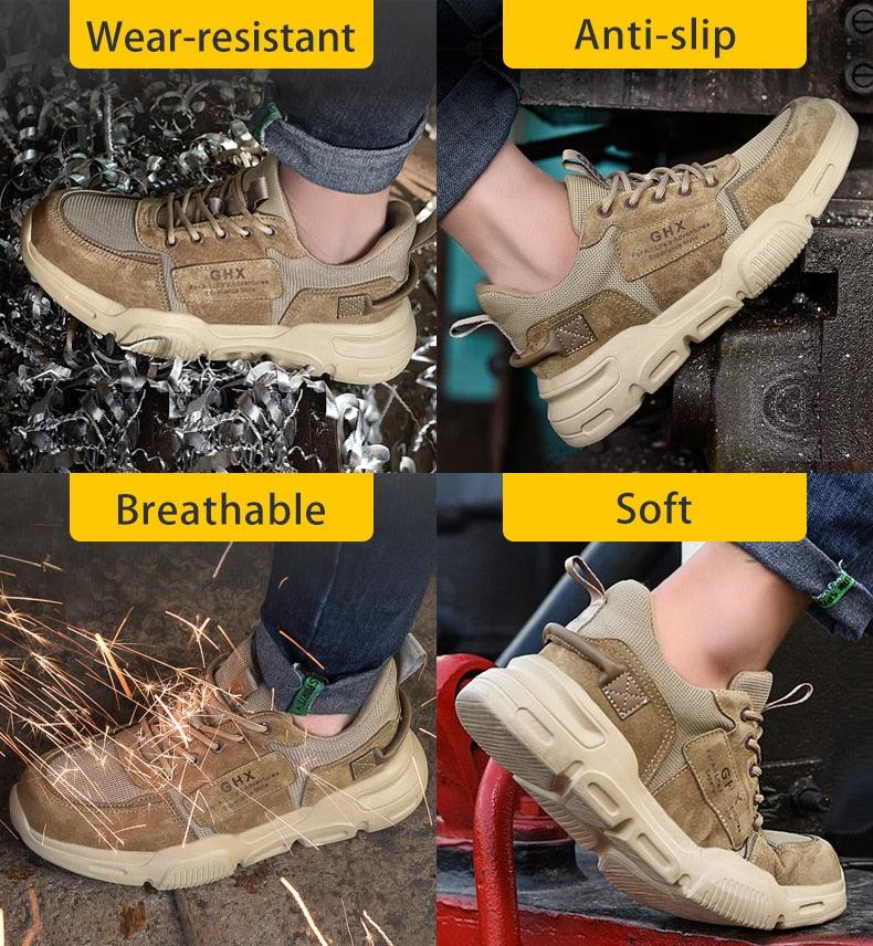 Bulldent Work and Safety Steel Toe Shoes - The Trendy
