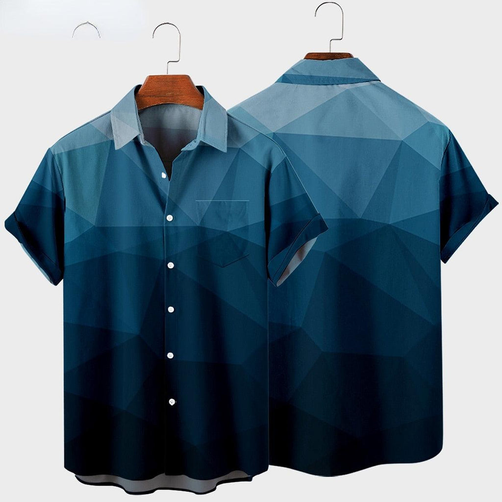 Hexa Men Short Sleeve Shirt - The Trendy