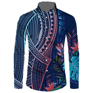 Polynesian Long Sleeve Island Shirts - The Trendy