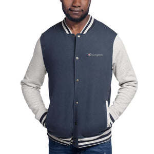 Embroidered Champion Bomber Jacket - The Trendy