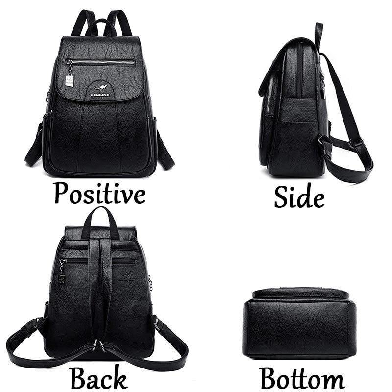 Maylia Leather Backpack - The Trendy