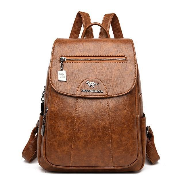 Maylia Leather Backpack - The Trendy