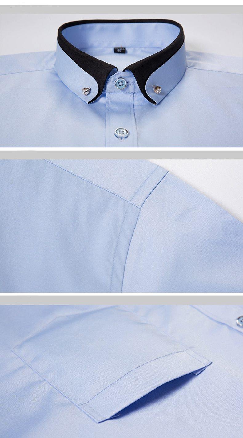 Macrosea Button-Down Formal Shirt - The Trendy