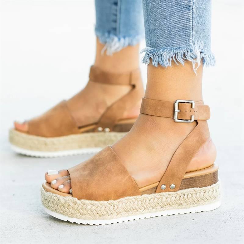 Varcy Women Wedge Sandals - The Trendy