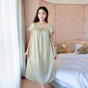 Nacova Nightie Silk Sleepwear - The Trendy